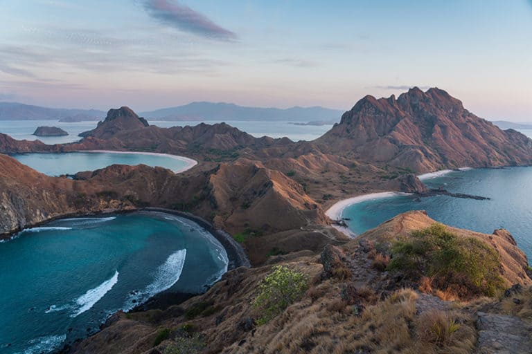 The hike up Padar Island in Komodo is a favorite shore excursion